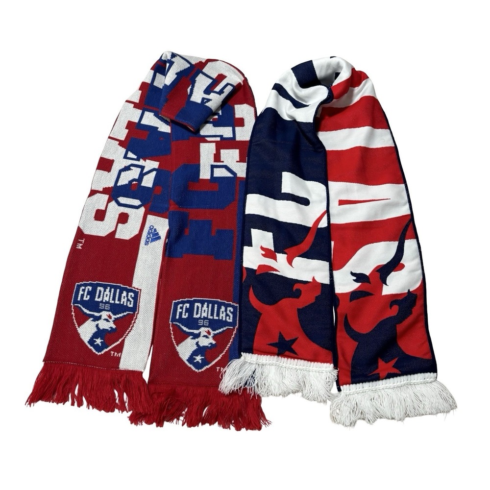 MLS FC Dallas Scarf Set (2) Adidas + Season Pass Exclusive